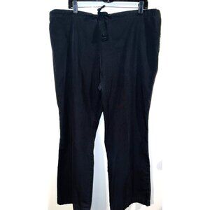 Malibu Doc XL Black Unisex Polyester & Cotton Blend Pants Tie-Waist